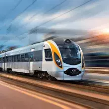 Silver color train 